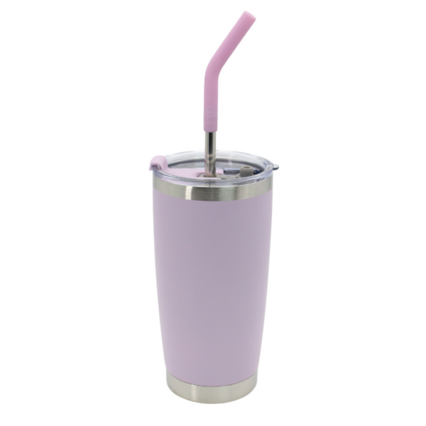 Nuevo Vaso Aislante 20 oz Mate Lila con Popote