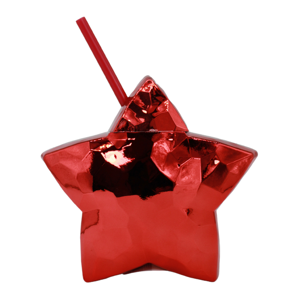 Party Star 18 oz - Rojo