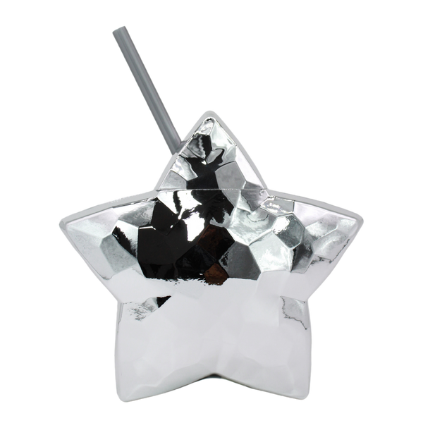 Party Star 18 oz - Plateado