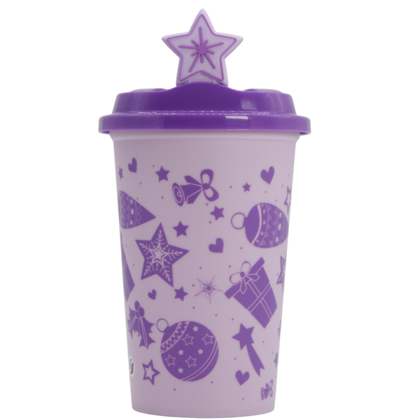 Mini Cafetero  Navideño 16 oz - Morado