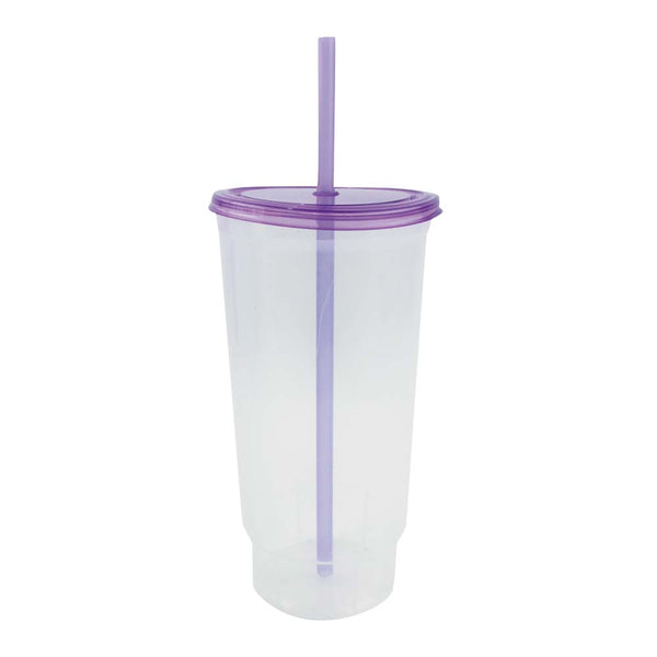 Bachelor 32 oz Transparente T/ Morada