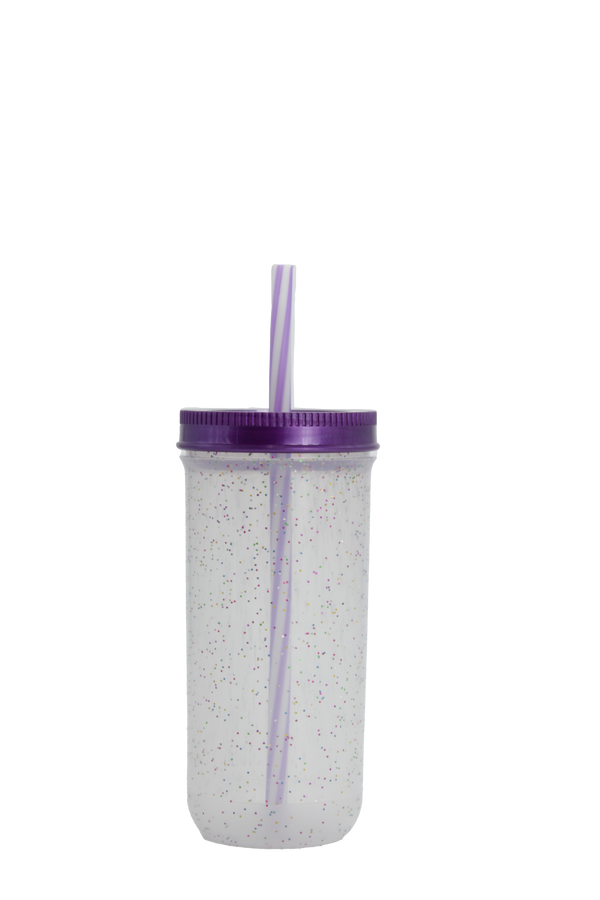 Glitter Kids 16 oz - Morado