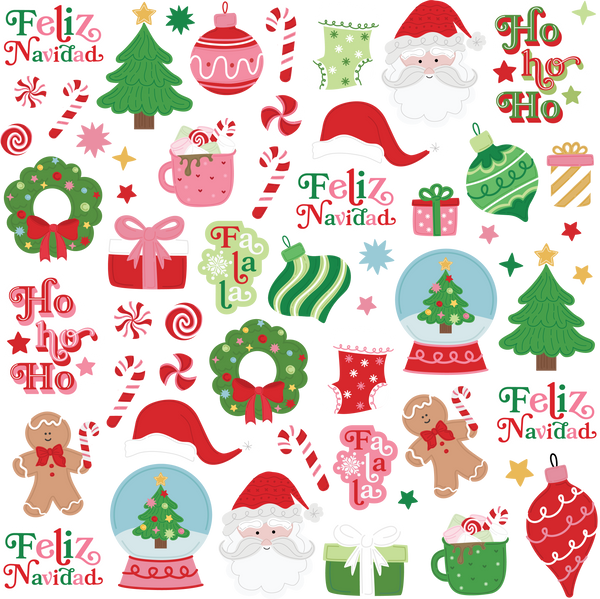 Sticker  DTF UV - Navidad 2