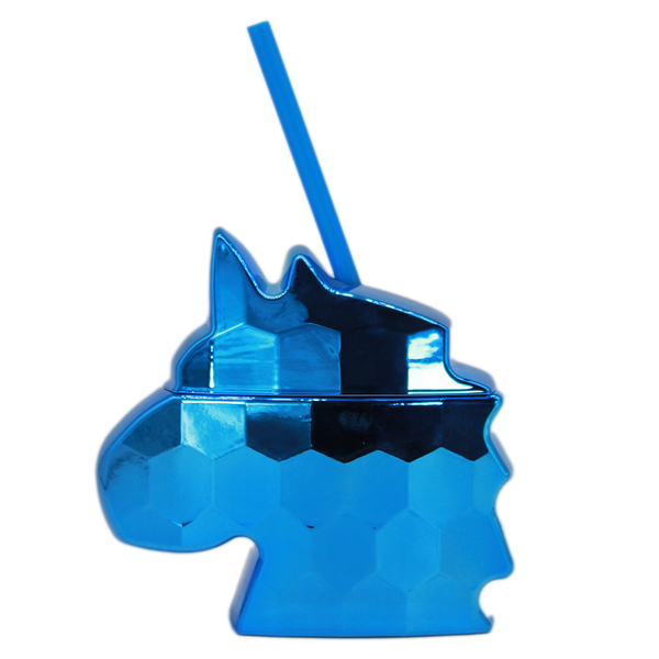 Party Unicornio 12 oz - Azul