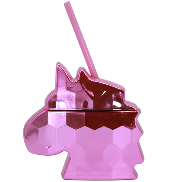 Party Unicornio 12 oz - Rosa Neon Claro