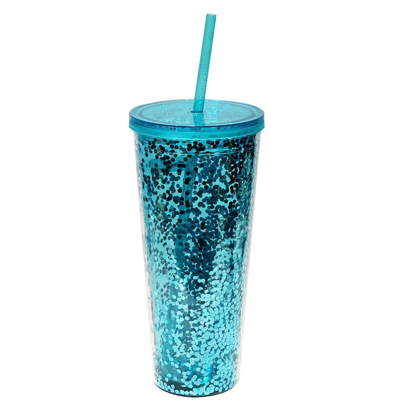 Classic Glitter Tapa Color 710 ml. - Celeste