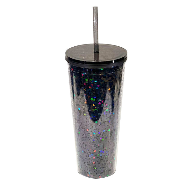 Classic Glitter Tapa Color 710 ml. - Negro