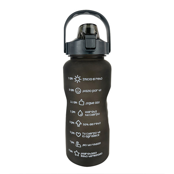 Botella Motivadora 64 oz. - Negro