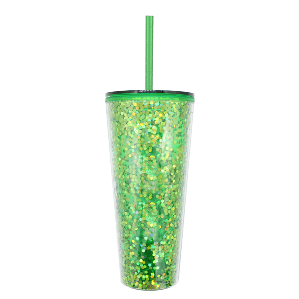 Classic Glitter Tapa Color 710 ml. - Verde