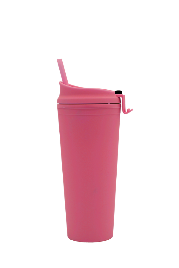 Gran Regue Tumbler 710ml Rosa Neón Claro