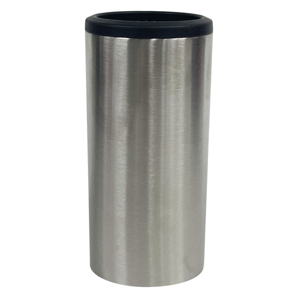 Porta latas Slim 12 oz Acero