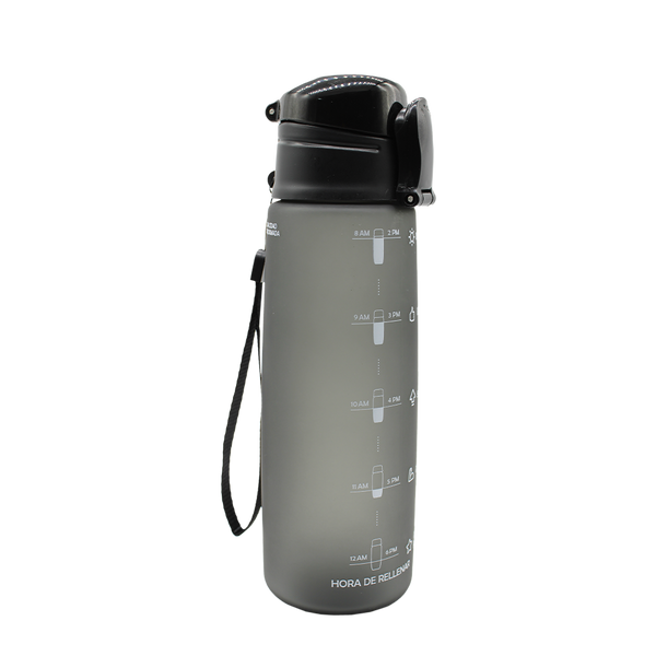 Botella Motivadora 32 oz. Mediana - Negro
