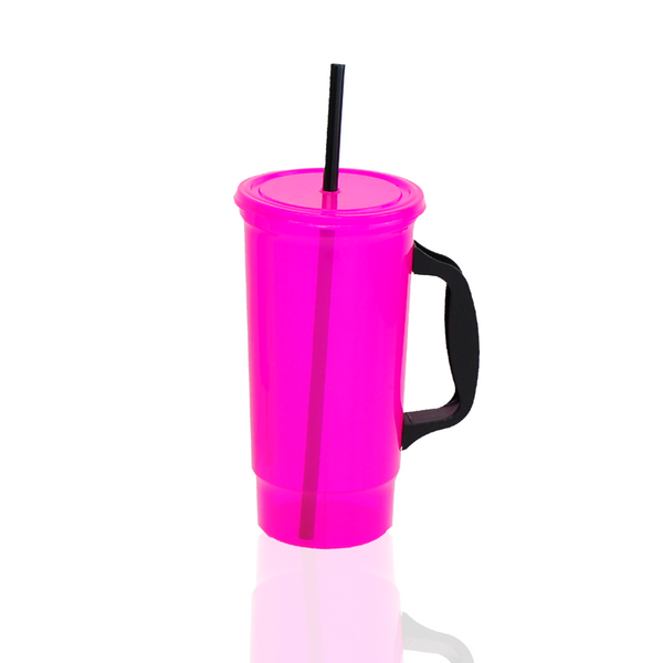 Bachelor con Asa 32 oz Rosa Neon