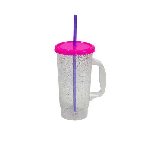 Bachelor con Asa 32 oz Chispas T/Rosa