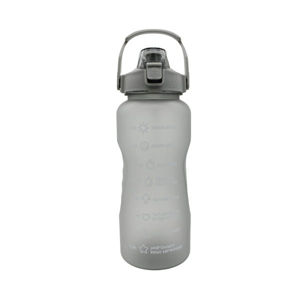 Botella Motivadora 64 oz. - Gris