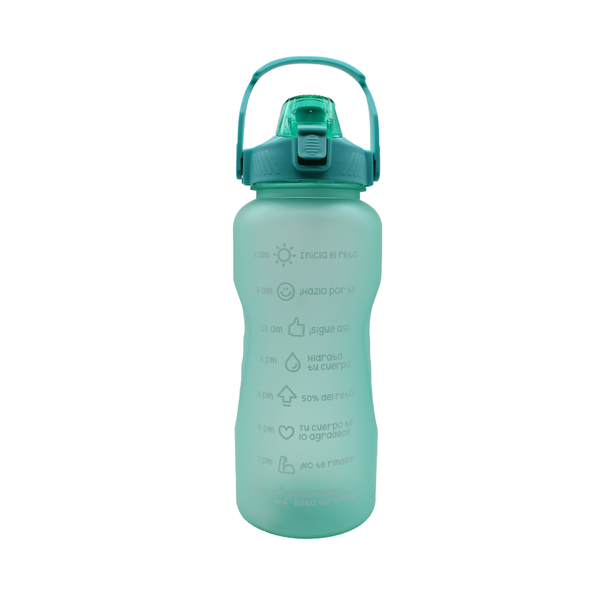 Botella Motivadora 64 oz.- Menta